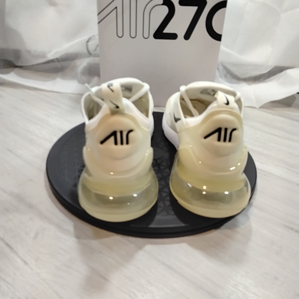 NEW Nike Womens Air Max 270 Cocounut Cream Yellow Translucent Air Unit Size 10 - Picture 4 of 12